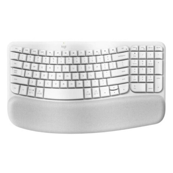 Logitech Wave Keys Wireless Ergonomic Keyboard - Off White