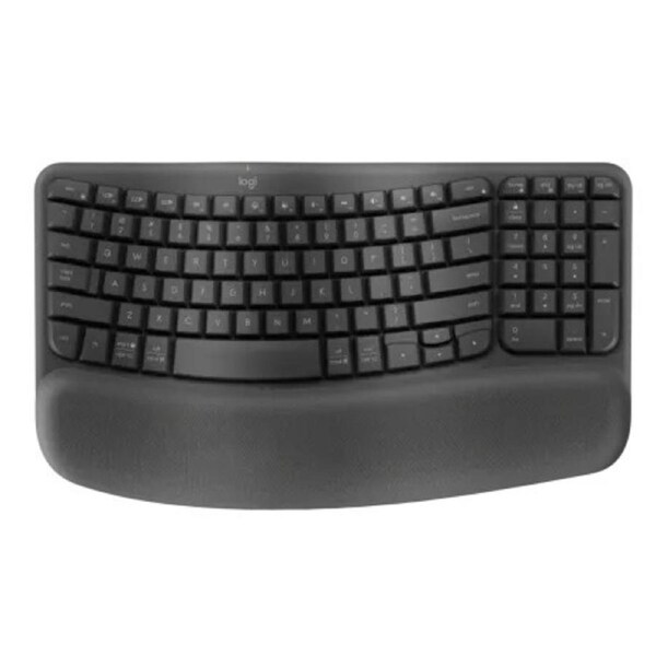 Logitech Wave Keys Wireless Ergonomic Keyboard - Graphite