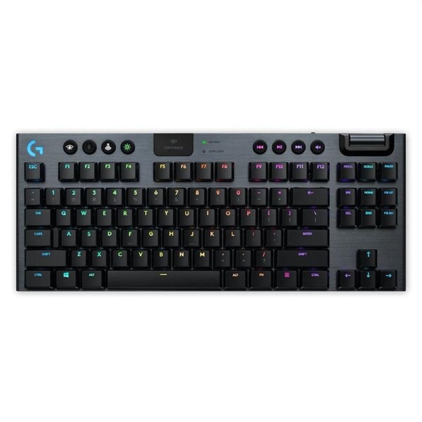 Logitech G915 TKL Tenkeyless LIGHTSPEED Wireless RGB Mechanical Gaming Keyboard Clicky