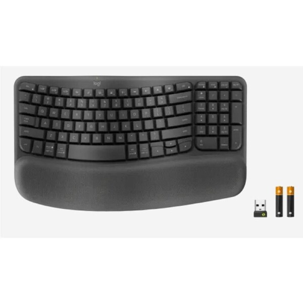 Logitech Wave Keys for Business Ergonomic Keyboard - Graphite