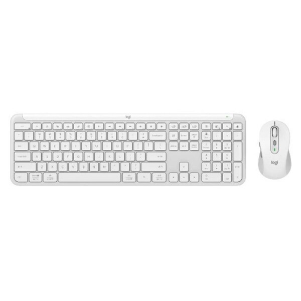 Logitech Signature Slim Wireless Keyboard and Mouse Combo MK950 White