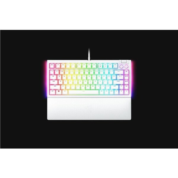 Razer BlackWidow V4 75%-Hot-swappable Mechanical Gaming Keyboard-White