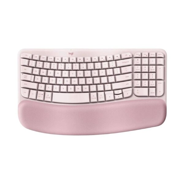 Logitech Wave Keys wireless ergonomic keyboard - Rose