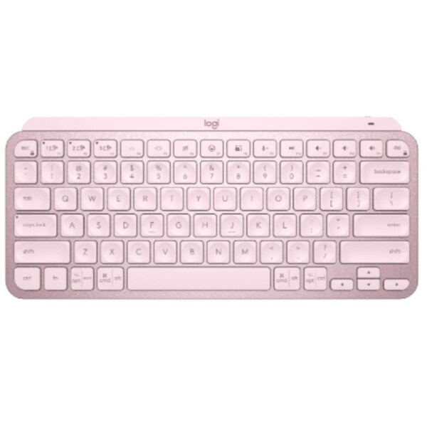 Logitech MX Keys Mini Minimalist Wireless Illuminated Keyboard Rose