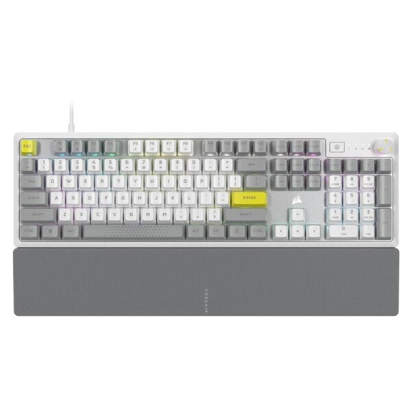 CORSAIR K70 RGB CORE Mechanical Gaming Keyboard, Backlit RGB LED, CORSAIR MLX Red, White