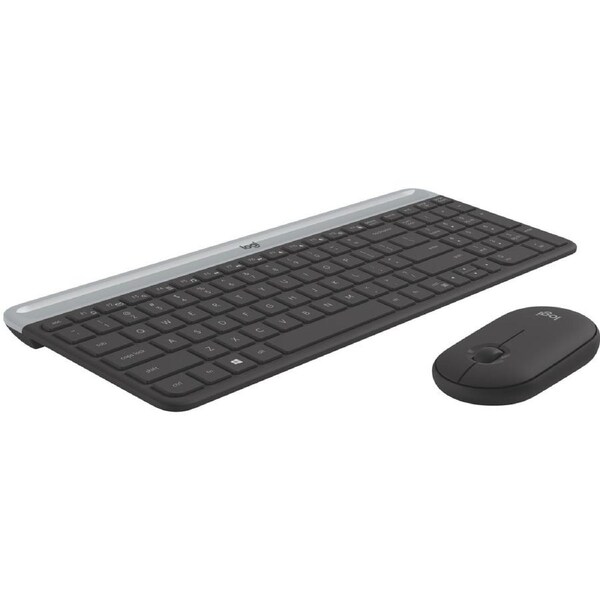 Logitech Slim Wireless Keyboard and Mouse Combo MK470 Black