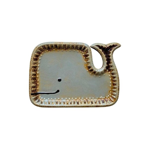 Ceramic Whale Plate Medium 20cm