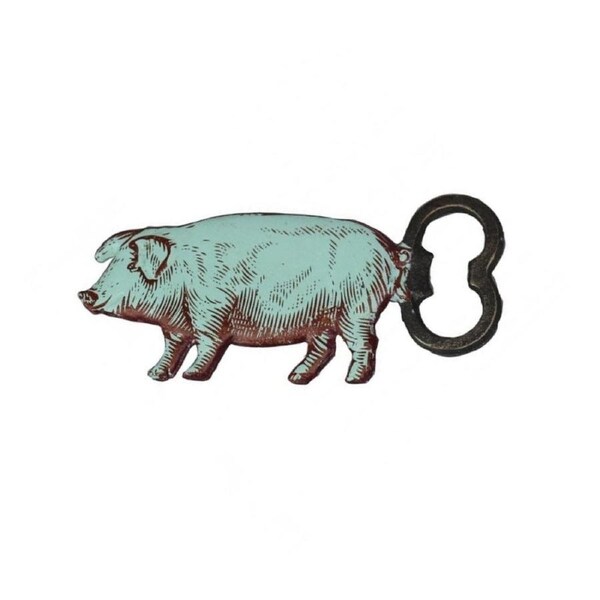 Cast Iron Pig Bottle Opener 15cm