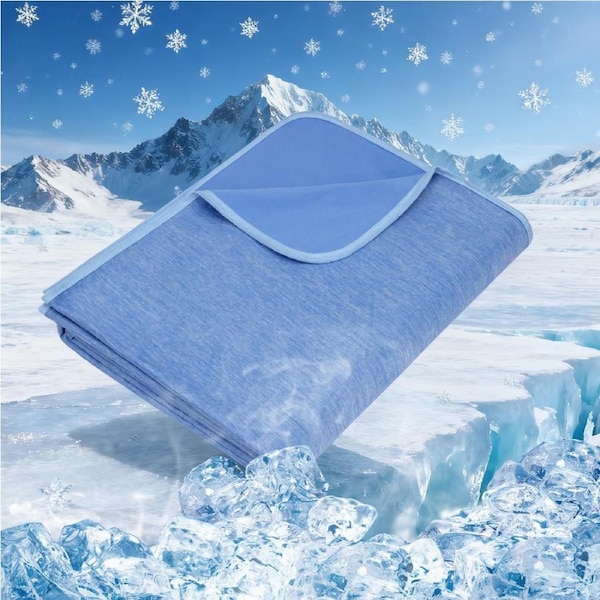 LINENOVA Queen Size Cooling Blanket for Hot Sleepers, Japanese Q-Max>0.43 Arc-Chill Cooling Fiber
