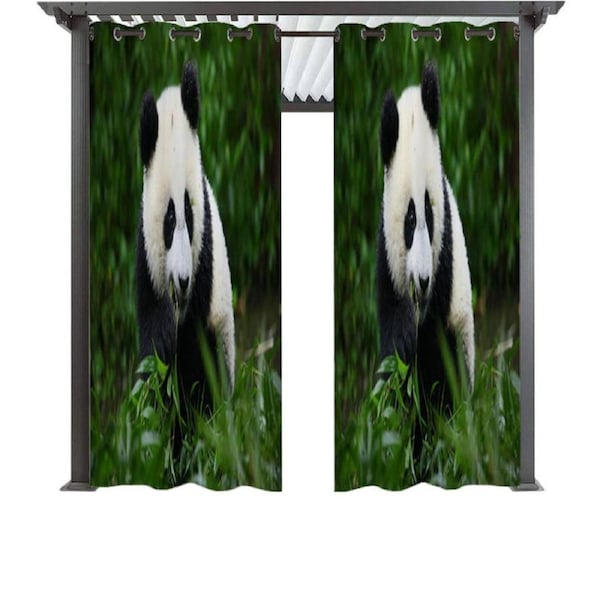Nevenka 2 Panels Animal Print Pattern Window Drapes for Kids Bedroom-1 52W X 63L inch