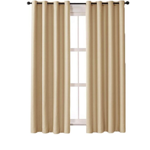 Nevenka 2 Panels Solid Color Blackout Curtains for Living Room-Yellow 39W X 98L inch