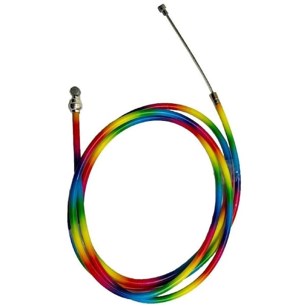 DRS BMX 1.6mm x 1500mm Old School Brake Cable and Housing (Rainbow)