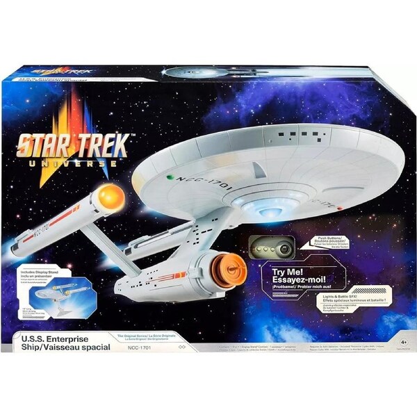Star Trek Universe Original Series U.S.S. Enterprise Ship With Lights and Sounds