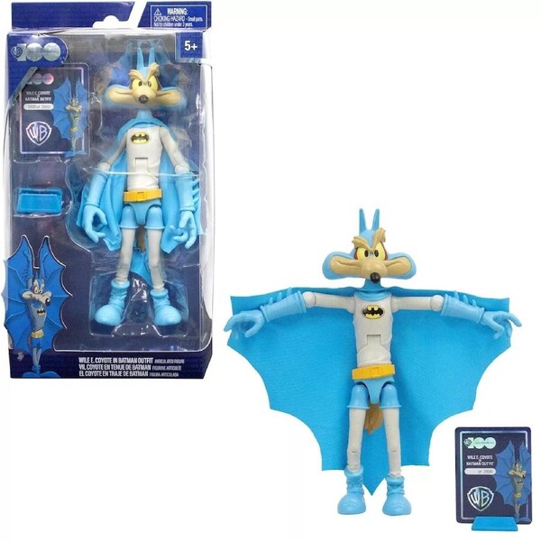 Warner Bros 100 Looney Tunes x DC Mashups Wile E Coyote x Batman 7 inch Figure