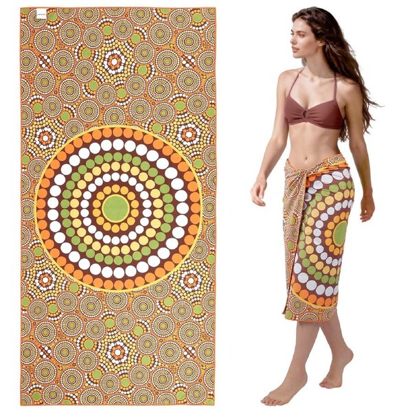 LINENOVA Double-sided Sand Free Beach Towel 80x160cm Microfiber Lightweight Ultra Soft Quick Dry Towels