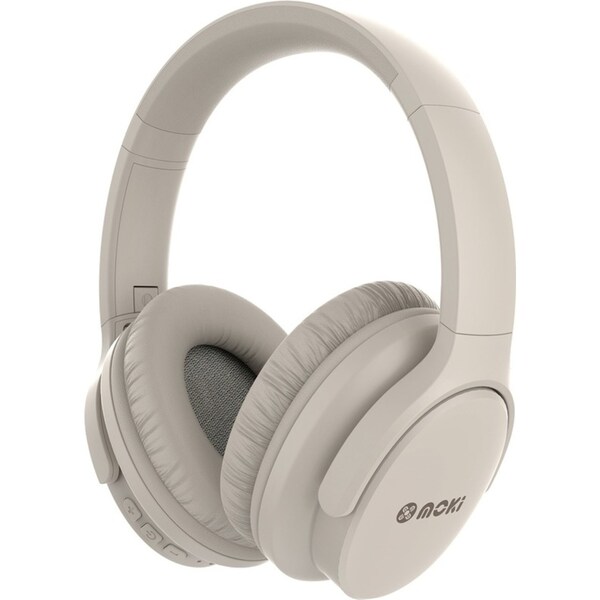 Moki Element Wireless Bluetooth Headphones Over-Ear Headset Natural