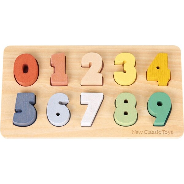 New Classic Toys Kids/Children Classic Number 0-9 Puzzle Learning Play Toy 24M+