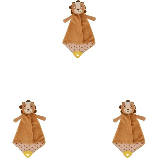 3x Koala Dream Snuggle Buddy Hugsworth Lion Baby/Infant Soft Blanket Brown 0M+