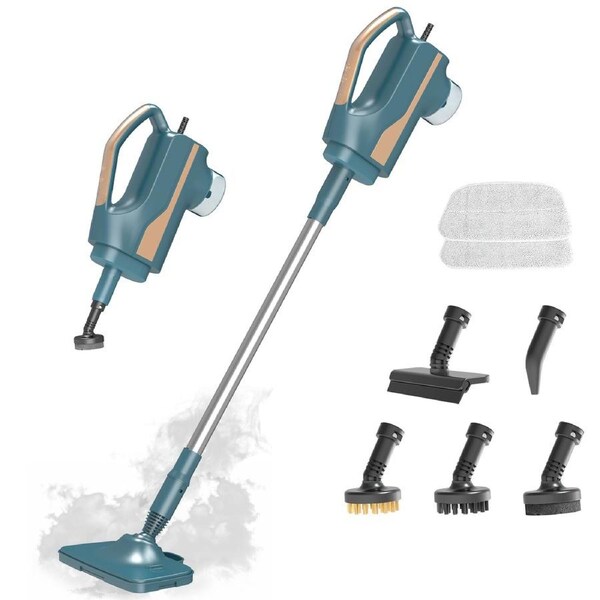 Advwin Steam Mop, Handheld Steam Cleaner with Fast Heating, 6-in-1 Pressure Steamer Cleaner, Multifunctional Floor Steamer for Cleaning Hardwood, Glass and Range Hood - 1500W