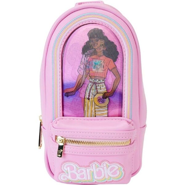 Loungefly Barbie 65th Anniversary Doll Box Triple Lenticular Mini Backpack Pencil Case
