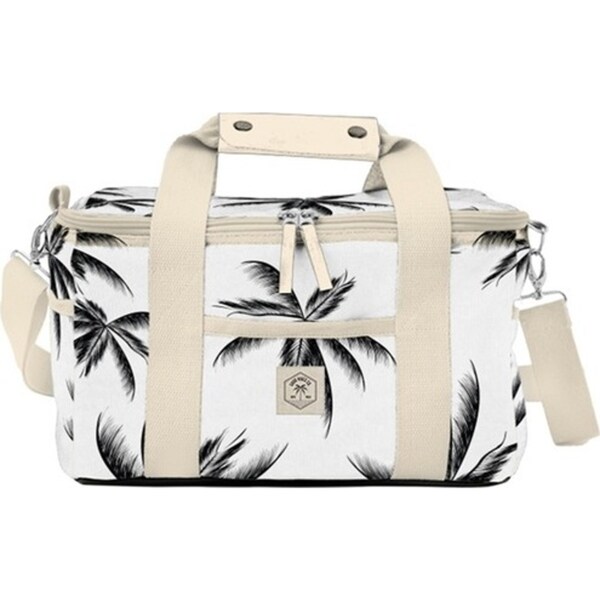 Good Vibes Deluxe 15 Can Outdoor Camping Cooler Bag Havana Print 20x34x20cm