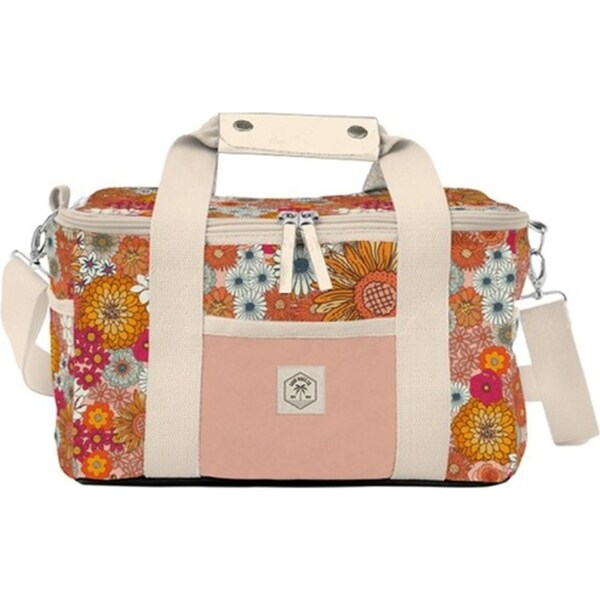 Good Vibes Deluxe 15 Can Cooler Outdoor Camping Bag Retro Summer Print 20x34cm