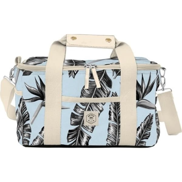 Good Vibes Deluxe 15 Can Cooler Outdoor Camping Bag Sorrento Palm Print 20x34cm
