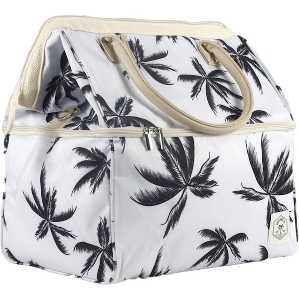 Good Vibes Premium Durable Insulated Picnic Cooler Bag Havana Print 40x34x26cm