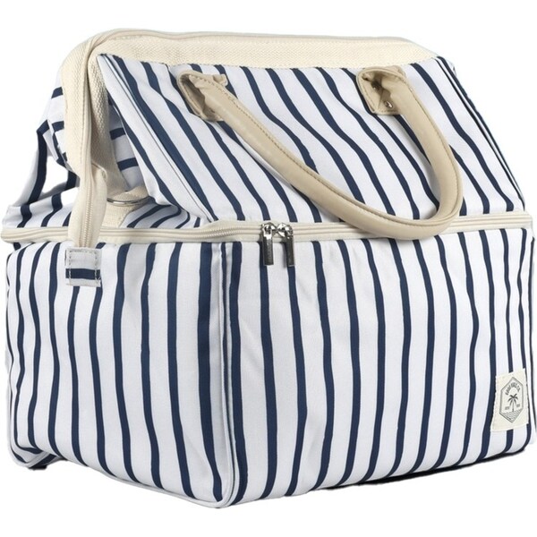 Good Vibes Premium Insulated Picnic Cooler Bag Mediterranean Print 40x35x26cm