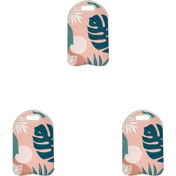 3x Good Vibes Outdoor Camping Double Bottle Bag Neoprene 24x38cm Blush Palm