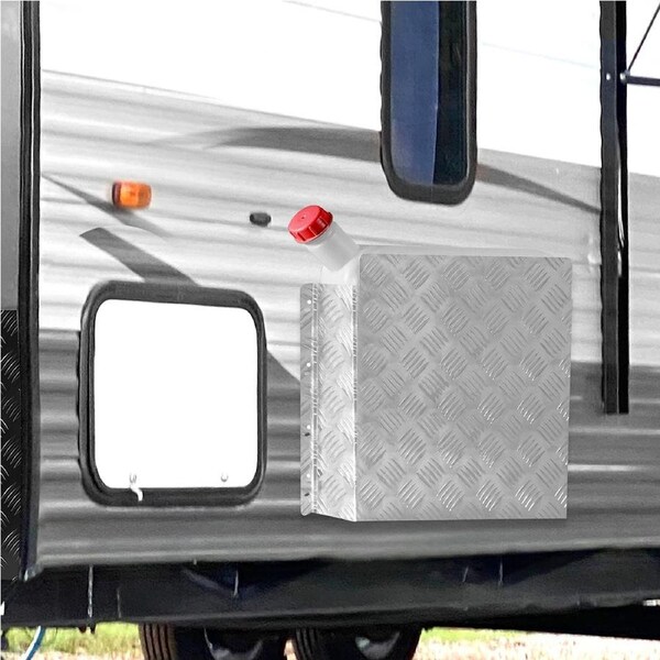 Manan Caravan Diesel Tank Cover For 10L/15L Tank Silver