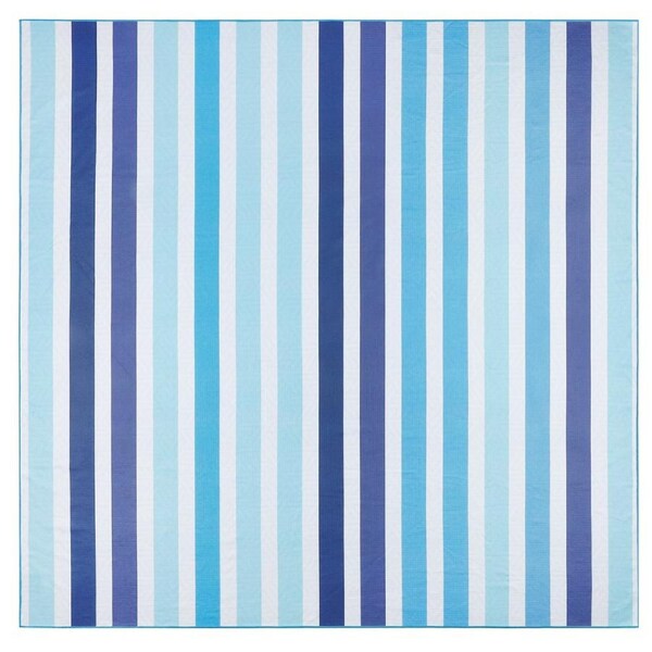 LINENOVA Beach Blanket Sand Free Oversized Beach Towel(160 x 160 cm)Double-sided Compact Quick Dry