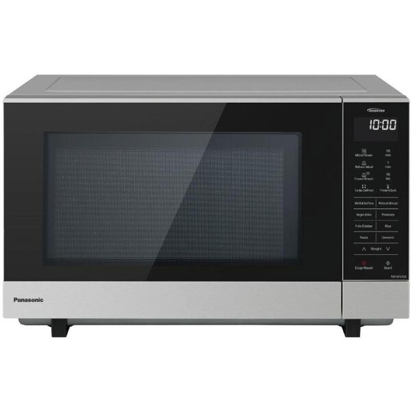 Panasonic 27L 1000W Inverter Flatbed Microwave Silver NN-SF57QSQPQ