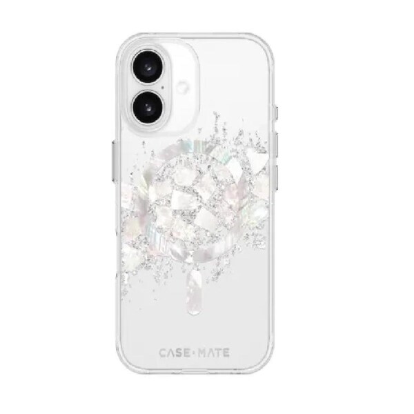 Case-Mate Karat MagSafe Case For iPhone 16 Plus - Silver / Clear