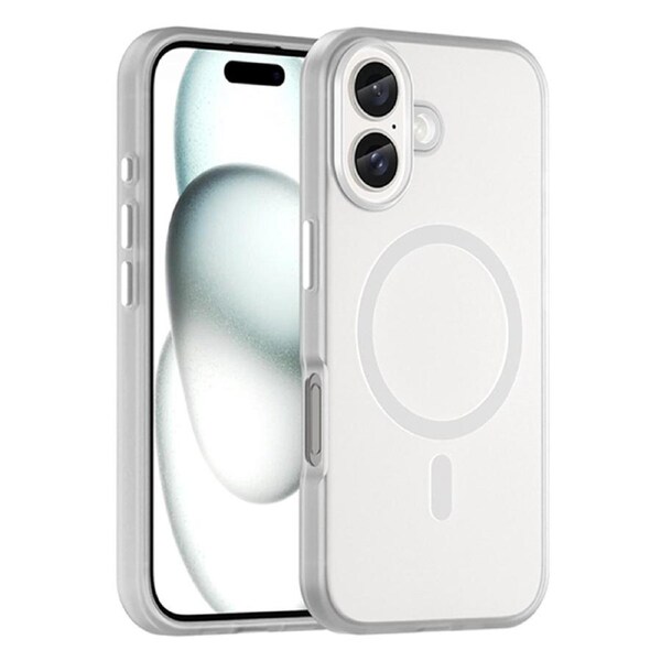 For iPhone 16 Case, Compatible with MagSafe Frosted Cover, White