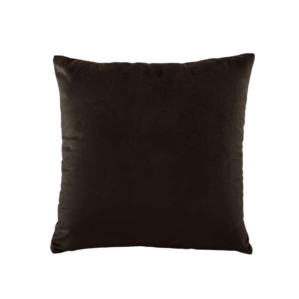 Bianca Vivid Coordinates Velvet Square Cushion Chocolate