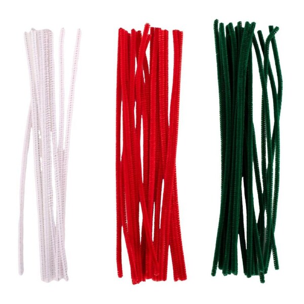 Christmas Chenille Ties 45pk 30cm