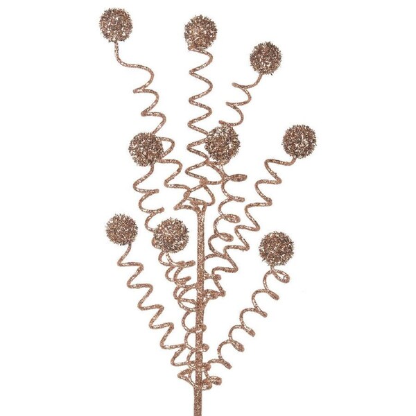 Balls onSwirls Pick Champagne Glitter 63cm