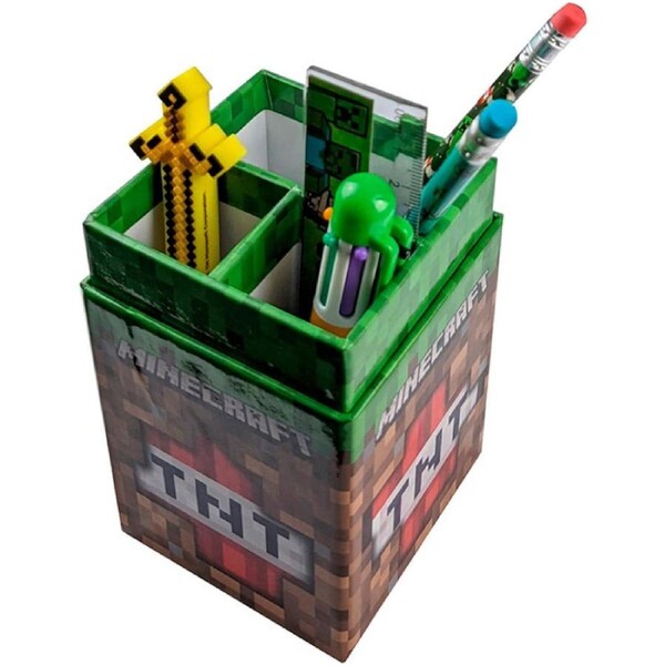 Minecraft Desk Caddy and Stationery