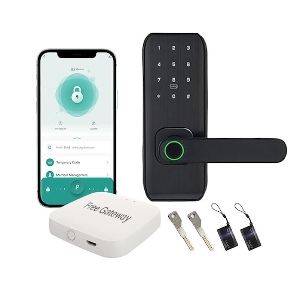 BDI Digital Smart Touch Door Lock Key Card with free gateway for remote unlock