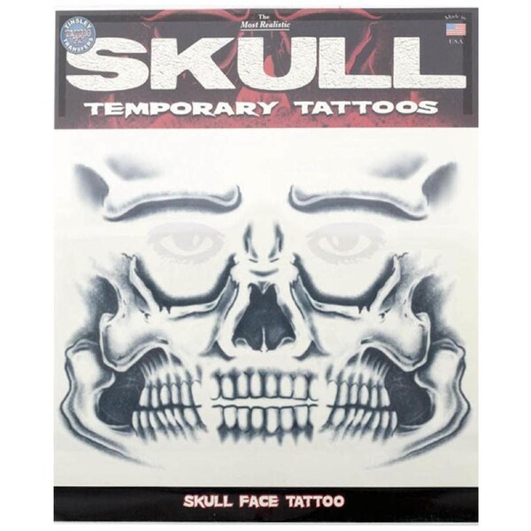Skull Face Tattoo Transfer