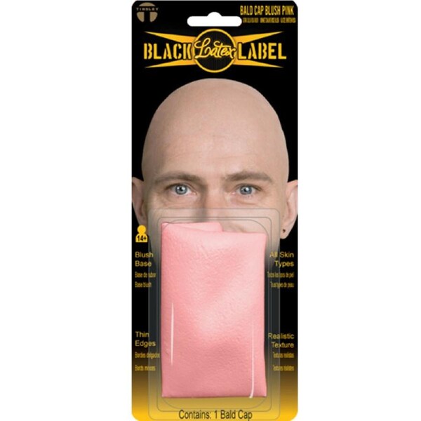 Black Label Blush Pink Bald Cap