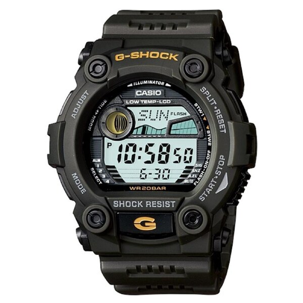 Casio G-Shock Digital Mens Green Moon Tide Graph Watch G7900-3 G-7900-3