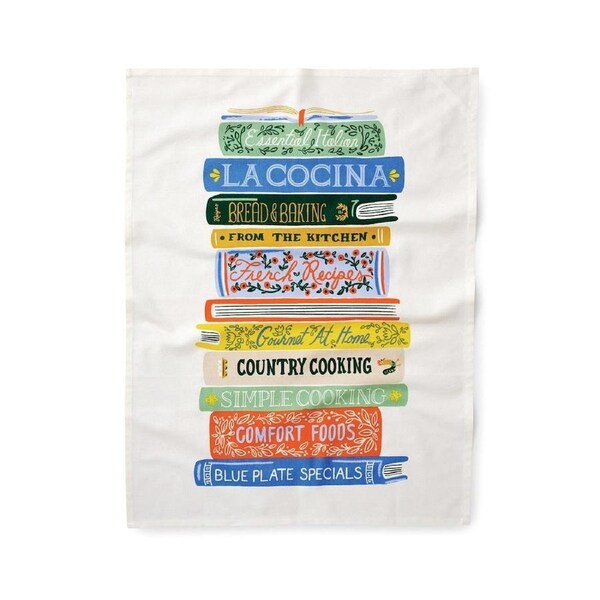 Rifle Paper Co Tea Towel Cookbooks