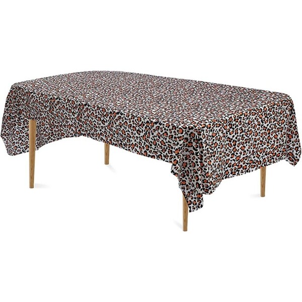 Leopard Rectangle Table Desk Cloth Tablecloth Cover