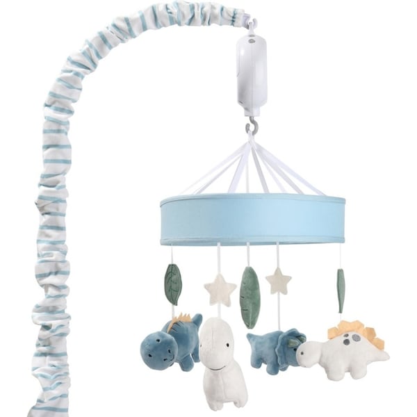 The Peanutshell Dino Dreams Musical Sounds Soothing Mobile Baby Nursery Decor