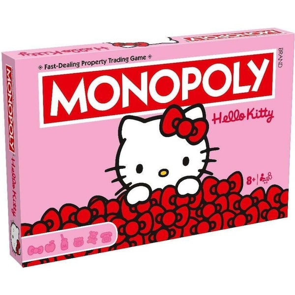Monopoly Hello Kitty Themed Family Party Tabletop Interactive Board Game 8+