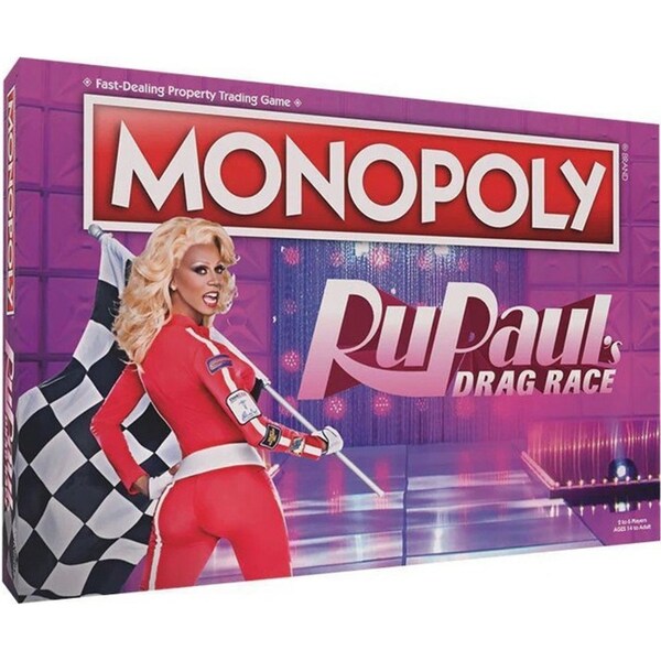 Monopoly RuPaul's Drag Race Family Party Tabletop Interactive Board Game 14+