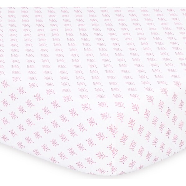 2x The Peanutshell Whisper Butterfly Floral Size Cot Fitted Sheet Baby Nursery