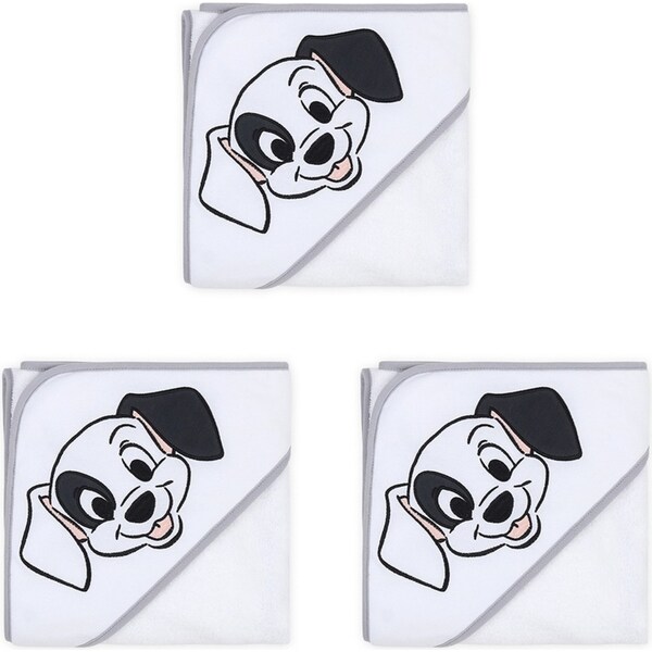3x Disney Dogs Print Cuddly Soft Hooded Bath Towel Infant/Baby Nursery Decor